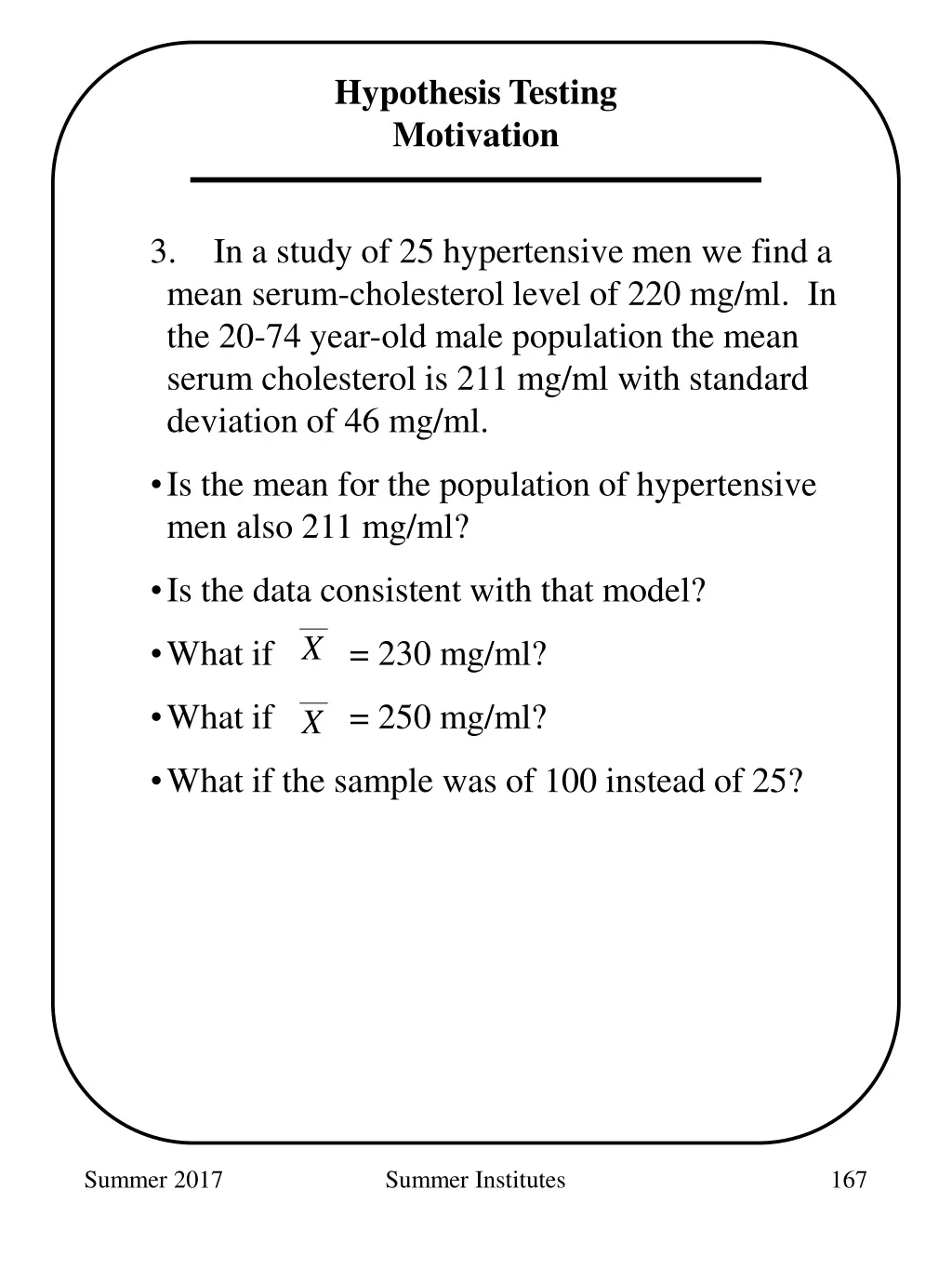 hypothesis testing motivation 1