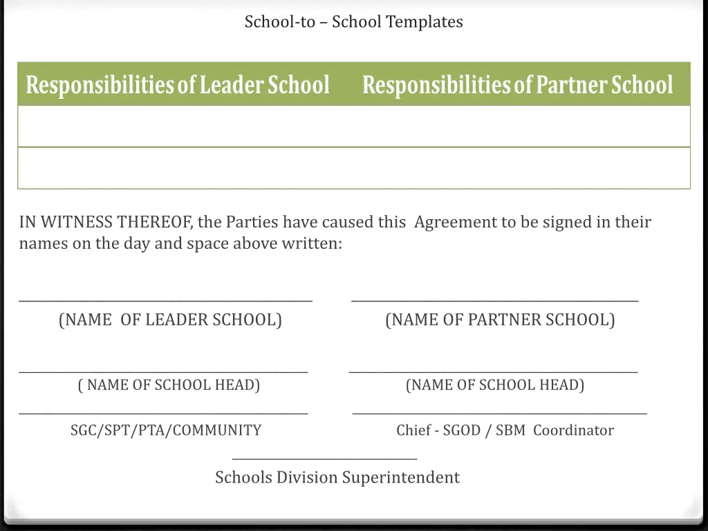 school to school templates 1