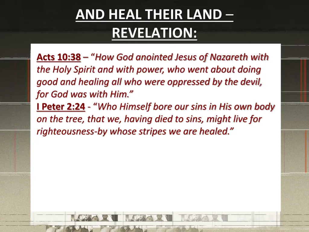 and heal their land revelation 1