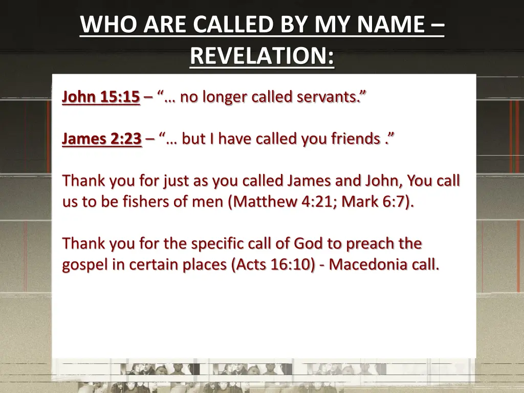 who are called by my name revelation 1