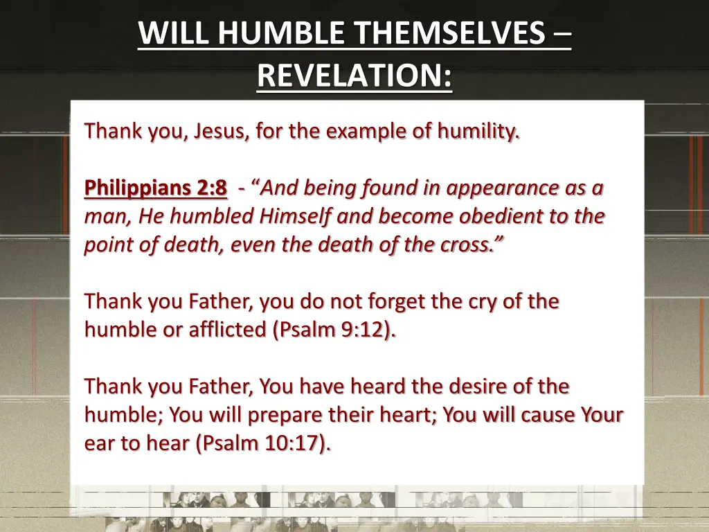 will humble themselves revelation