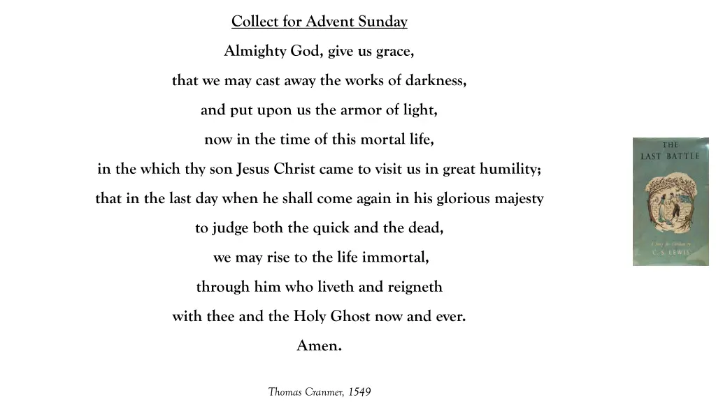 collect for advent sunday