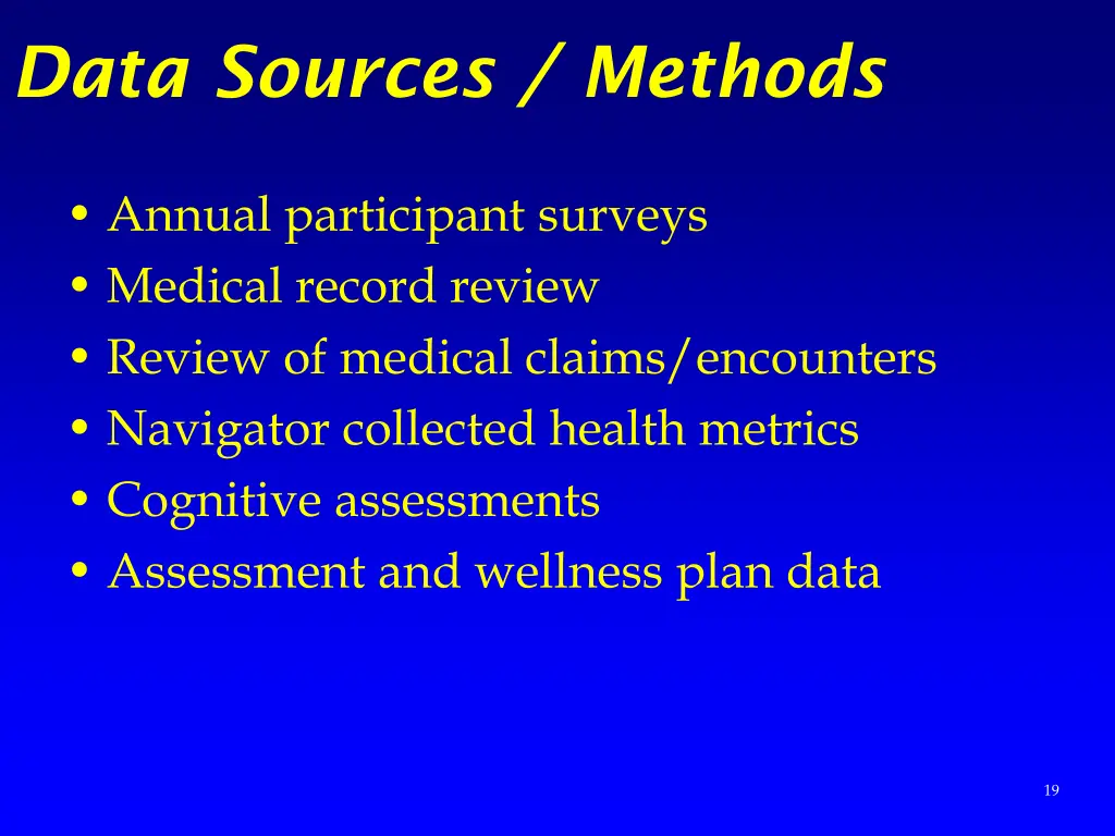 data sources methods