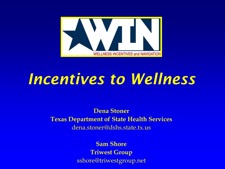 incentives to wellness