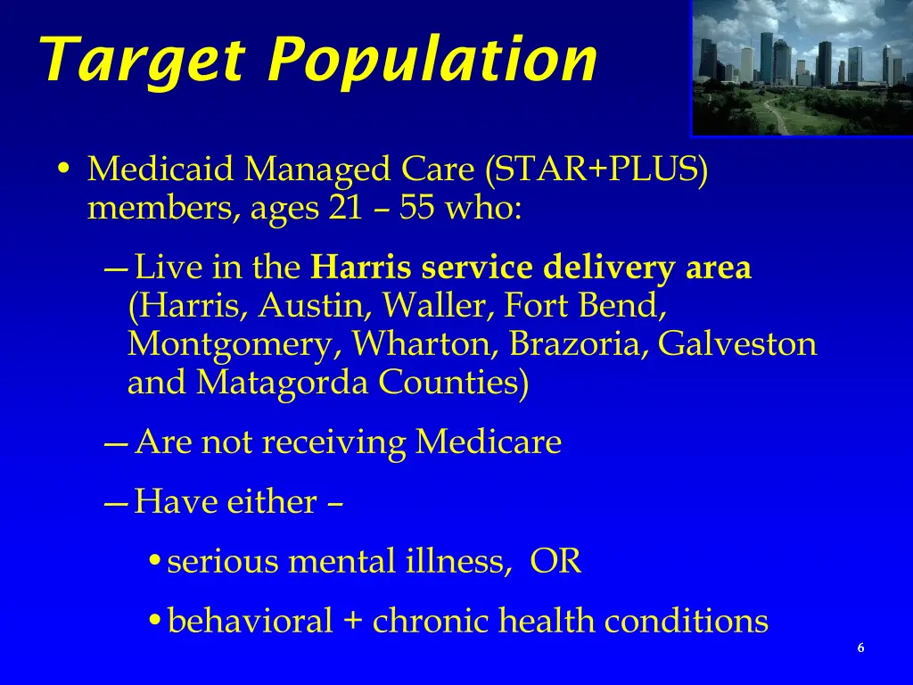 target population