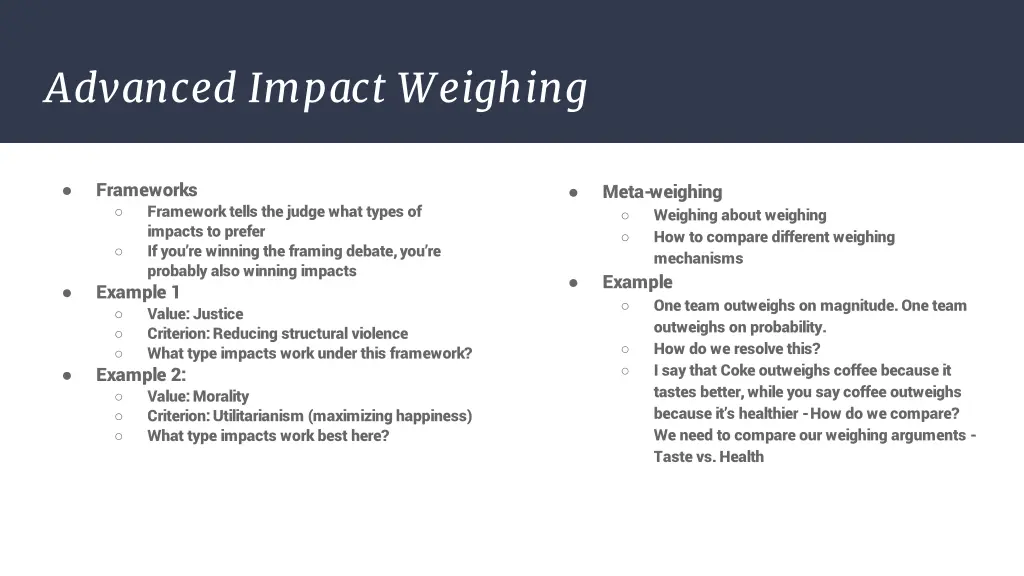 advanced impact weighing