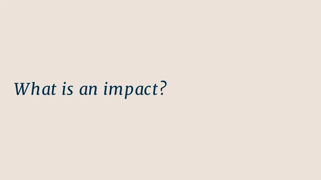 what is an impact