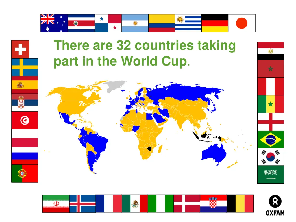 there are 32 countries taking part in the world