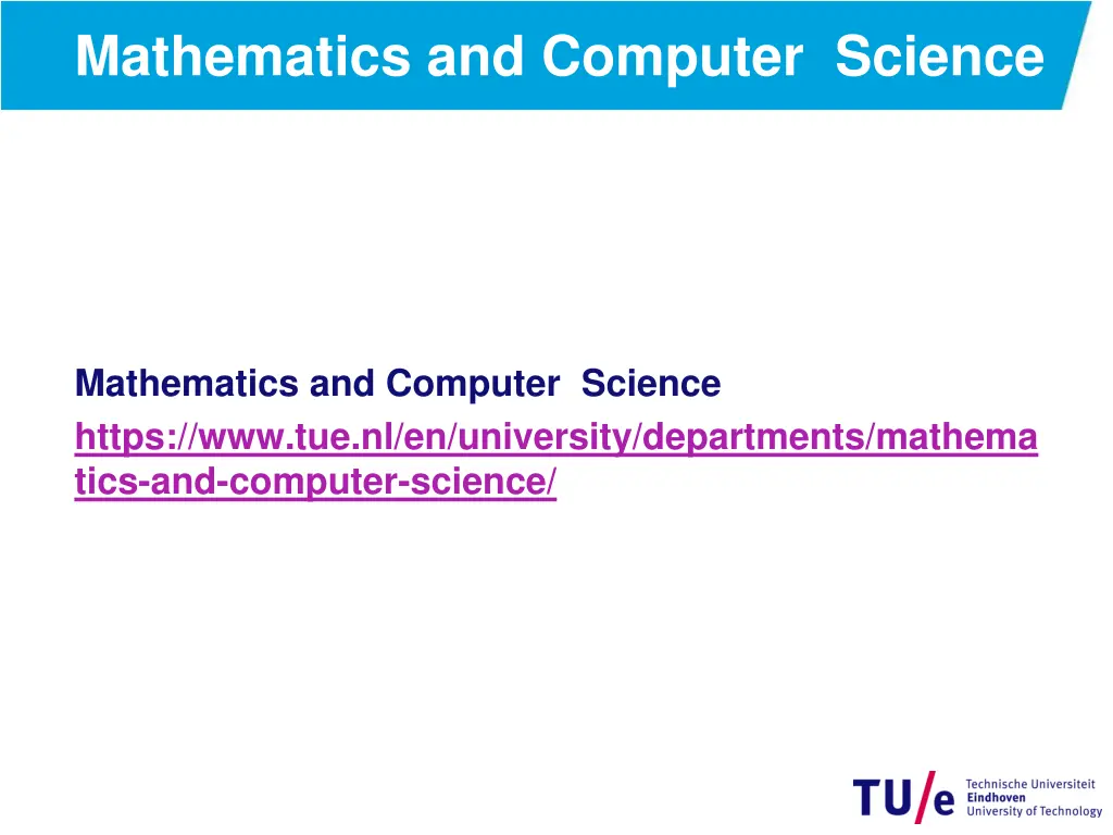 mathematics and computer science