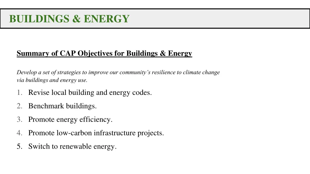 buildings energy