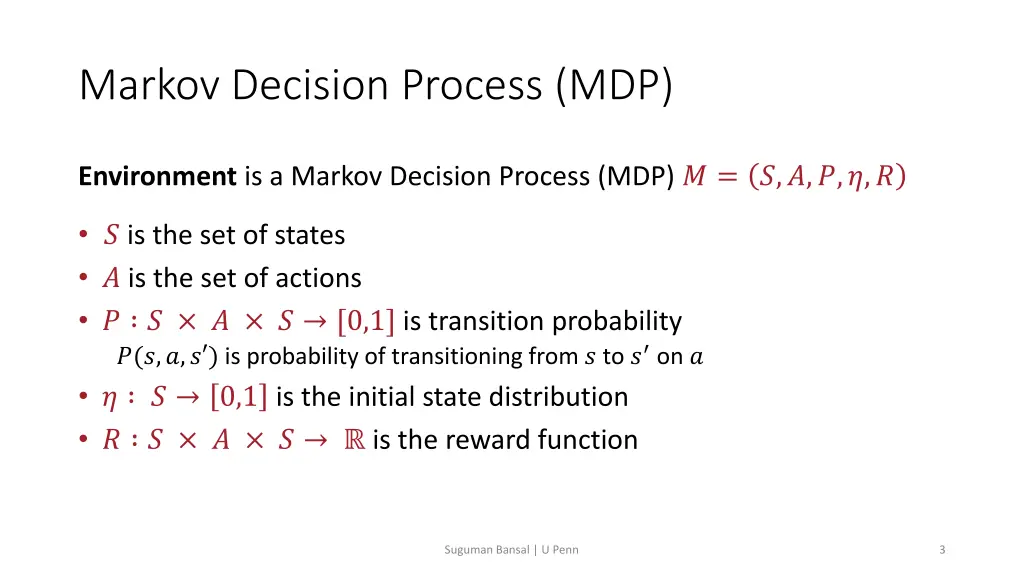 markov decision process mdp