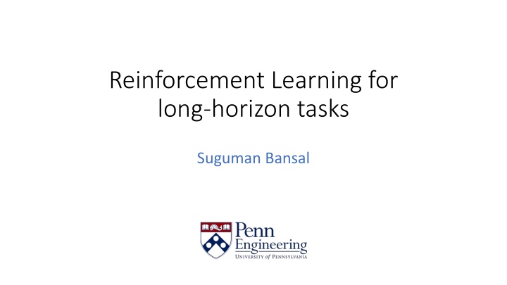 reinforcement learning for long horizon tasks