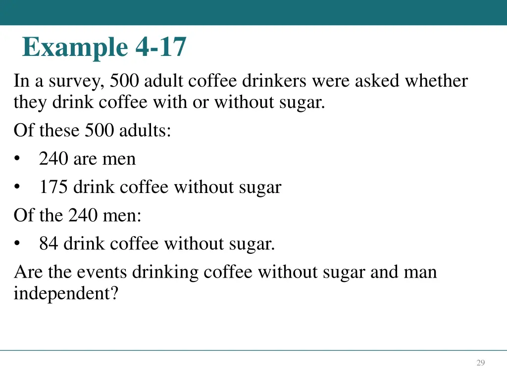 example 4 17 in a survey 500 adult coffee