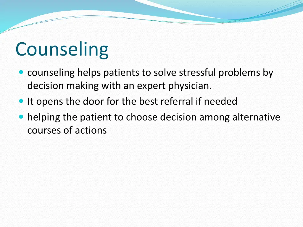 counseling