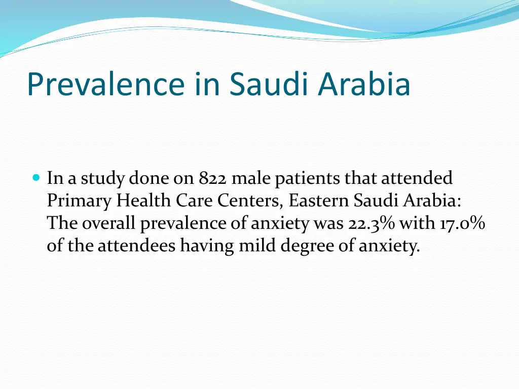 prevalence in saudi arabia