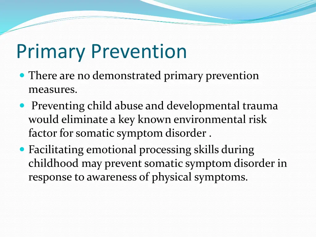 primary prevention