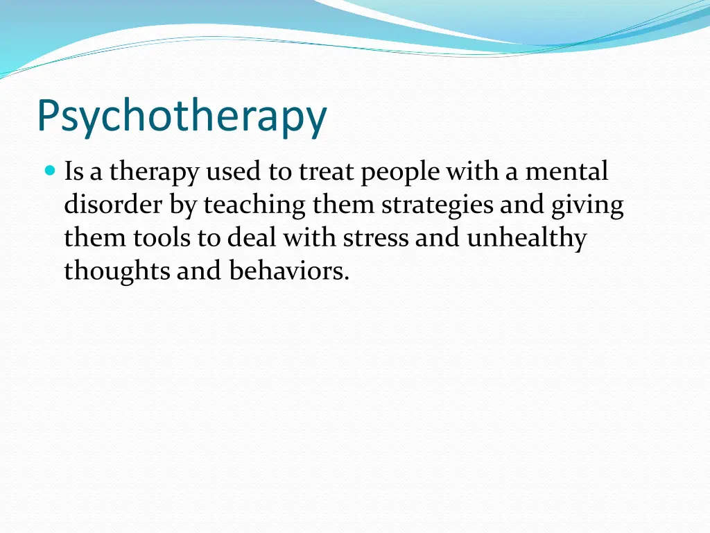 psychotherapy