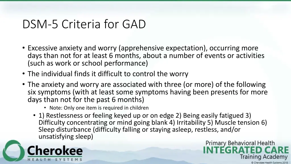 dsm 5 criteria for gad