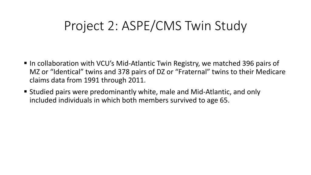 project 2 aspe cms twin study