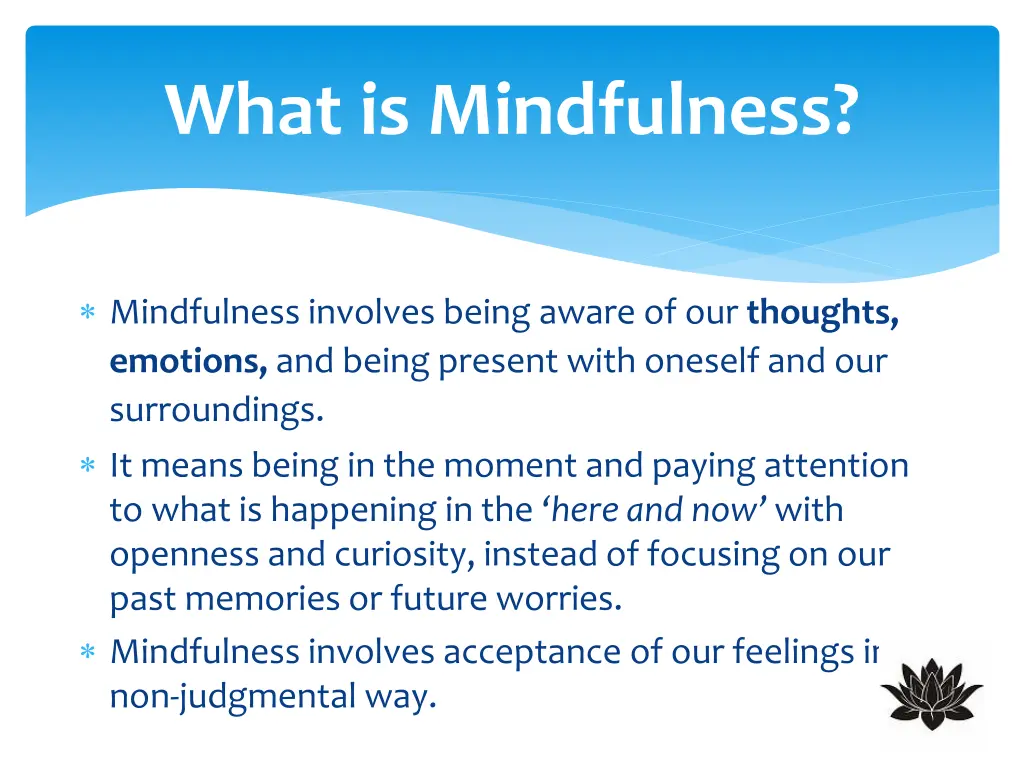 what is mindfulness