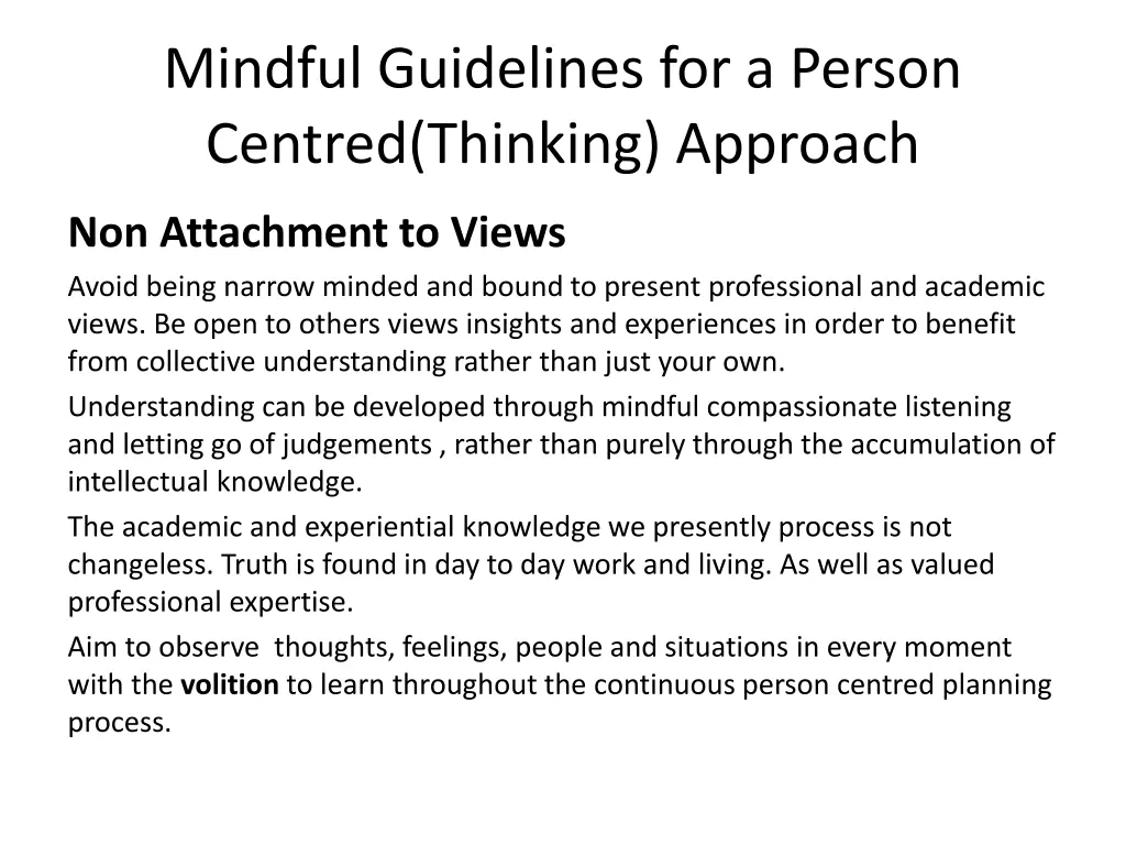 mindful guidelines for a person centred thinking 1