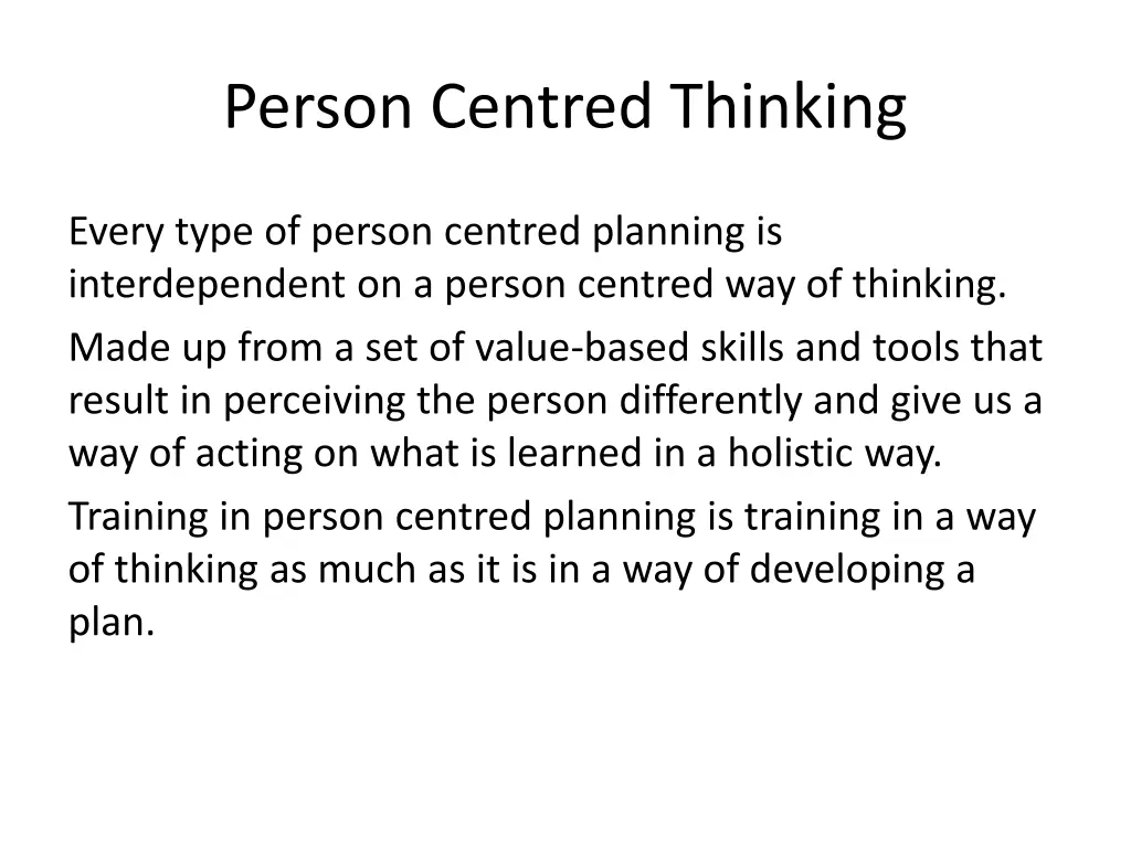 person centred thinking 2