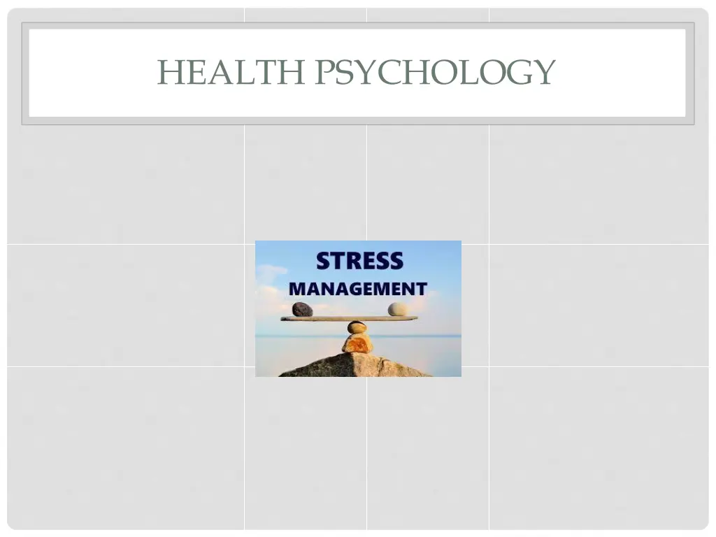 health psychology