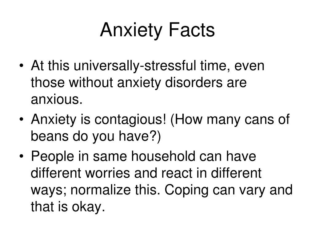 anxiety facts