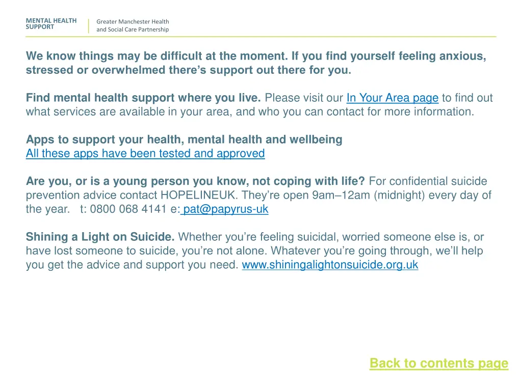 mental health support 1