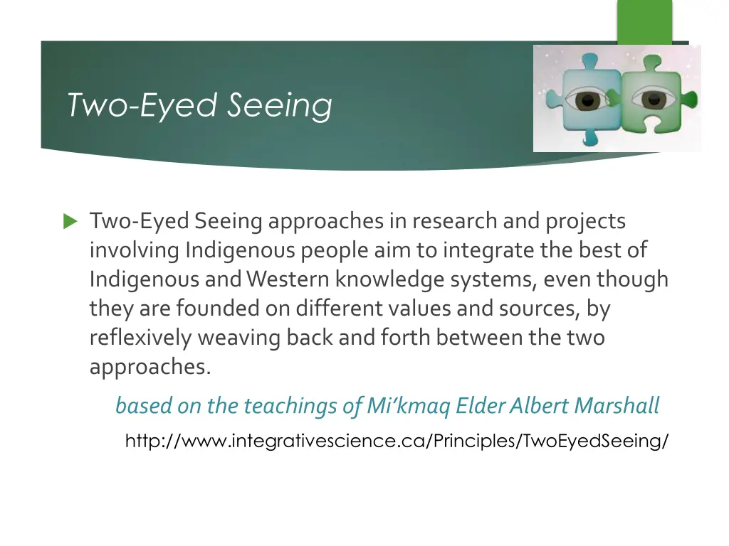 two eyed seeing