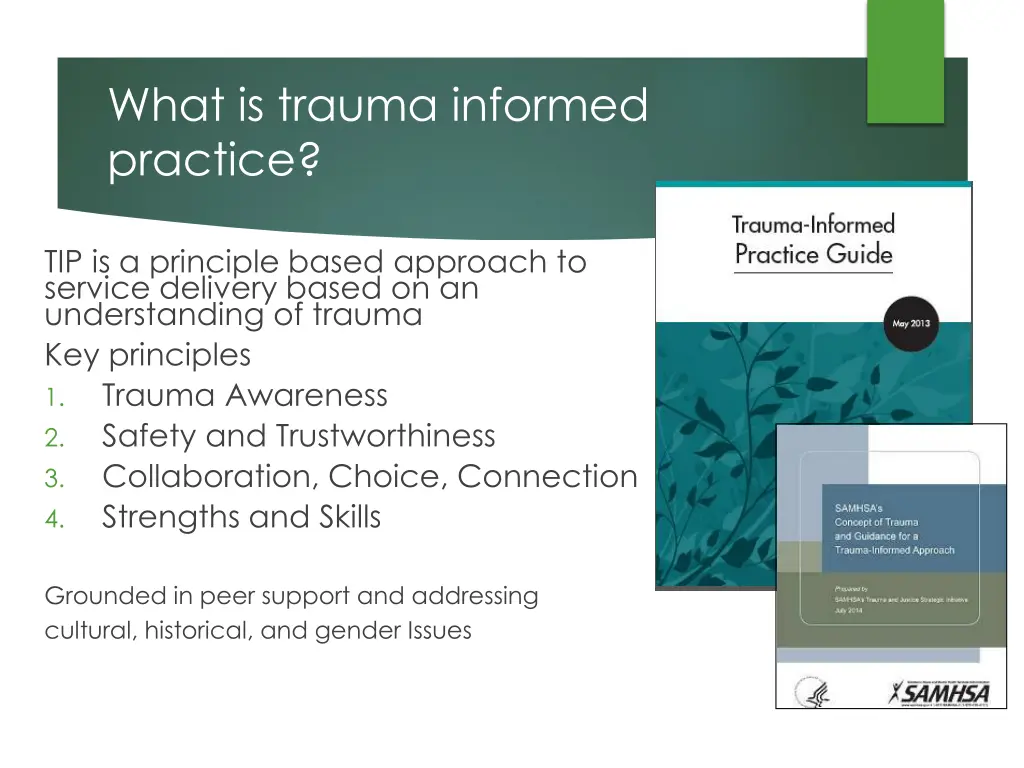 what is trauma informed practice