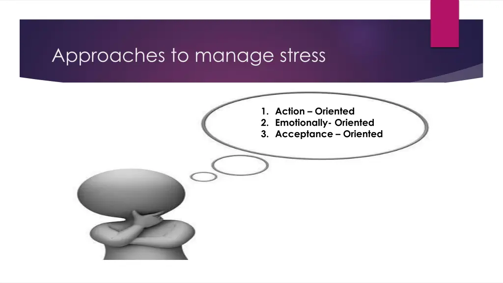 approaches to manage stress