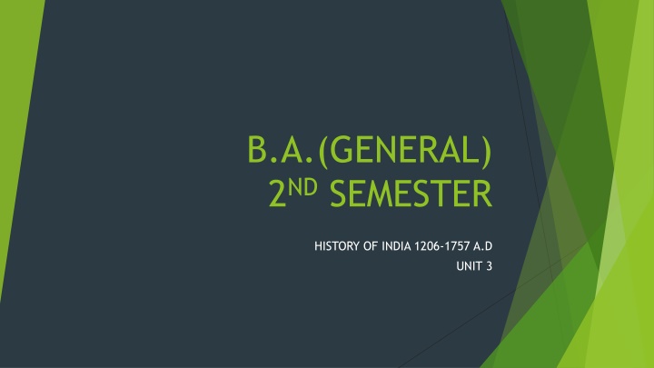 b a general 2 nd semester