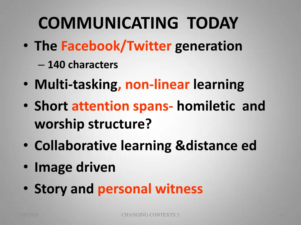 communicating today the facebook twitter