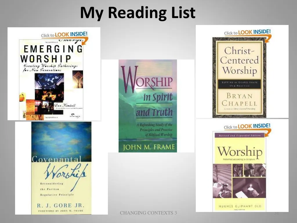 my reading list 1