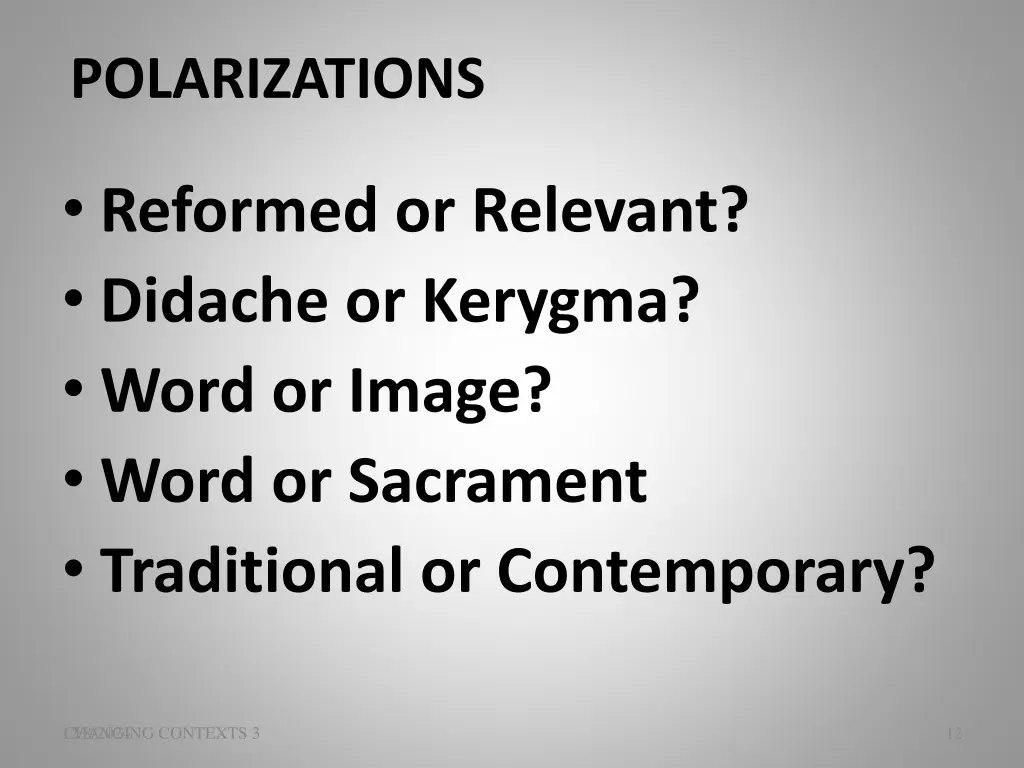 polarizations