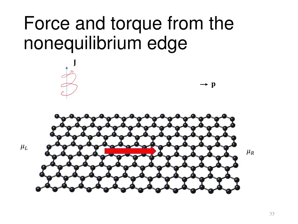 force and torque from the nonequilibrium edge