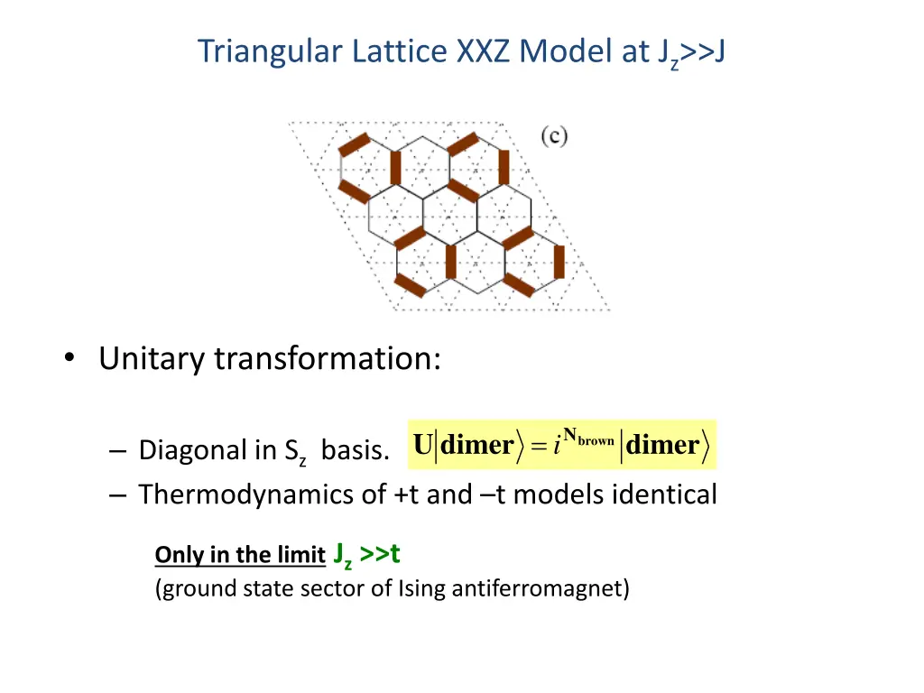 triangular lattice xxz model at j z j