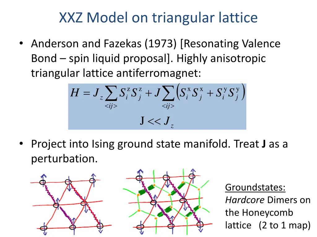 xxz model on triangular lattice