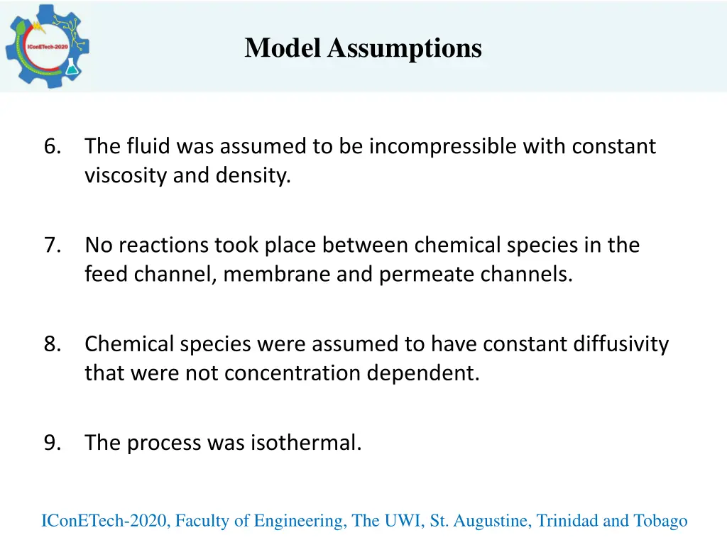 model assumptions 1