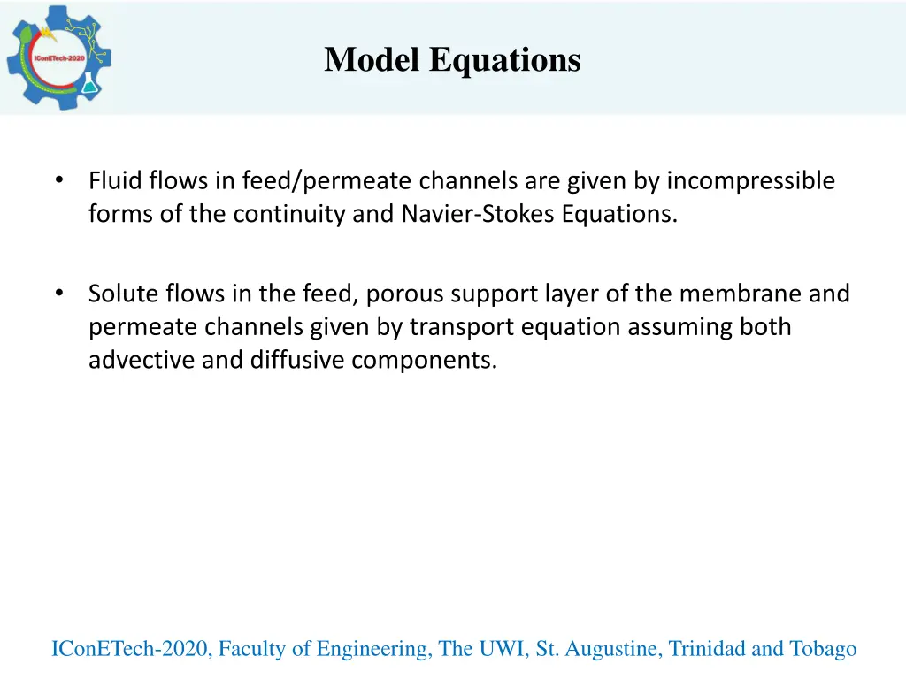 model equations 1