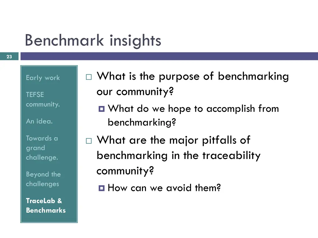 benchmark insights