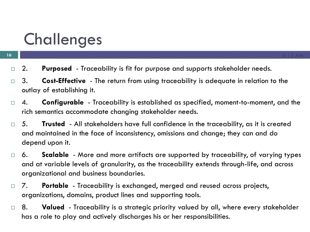 challenges