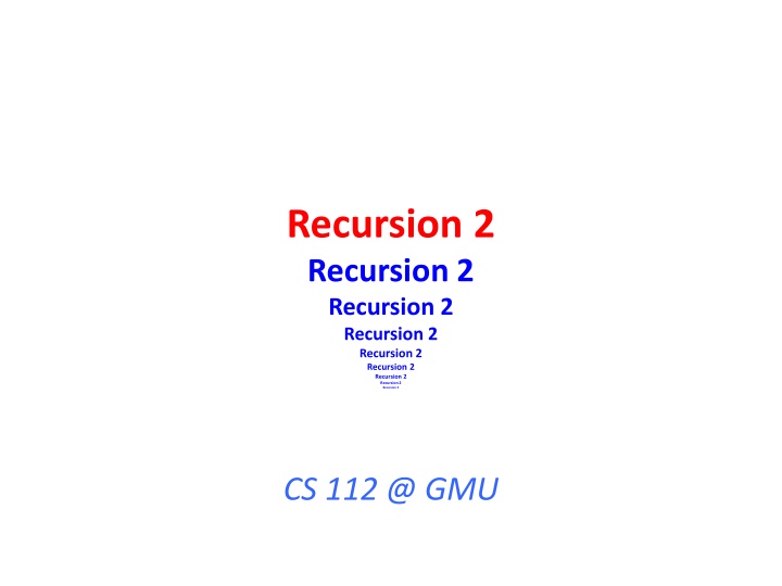 recursion 2 recursion 2 recursion 2 recursion