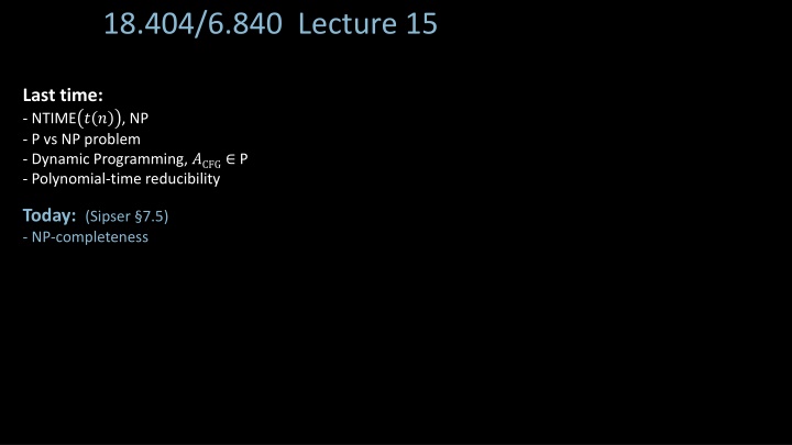 18 404 6 840 lecture 15