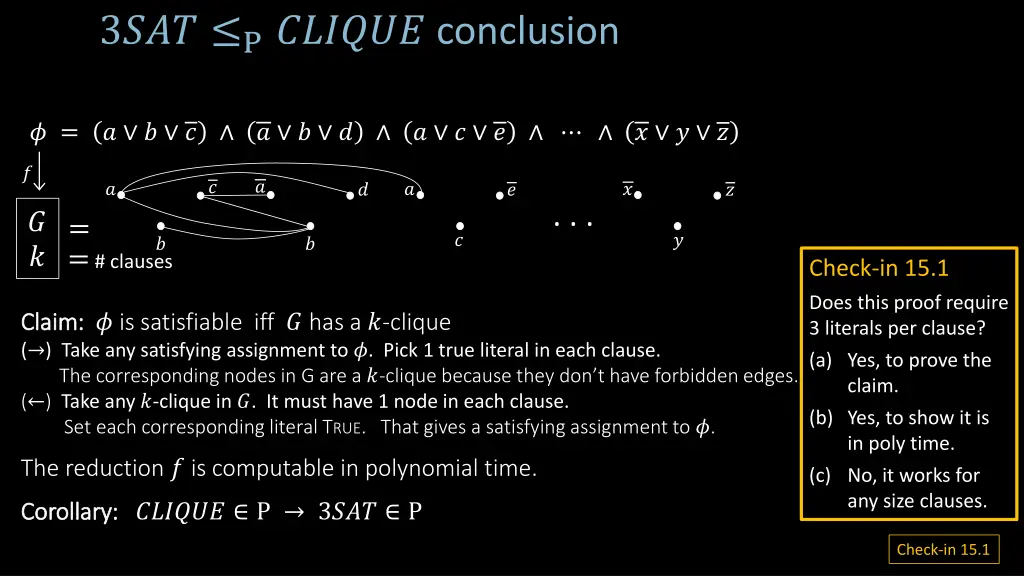 3 p conclusion