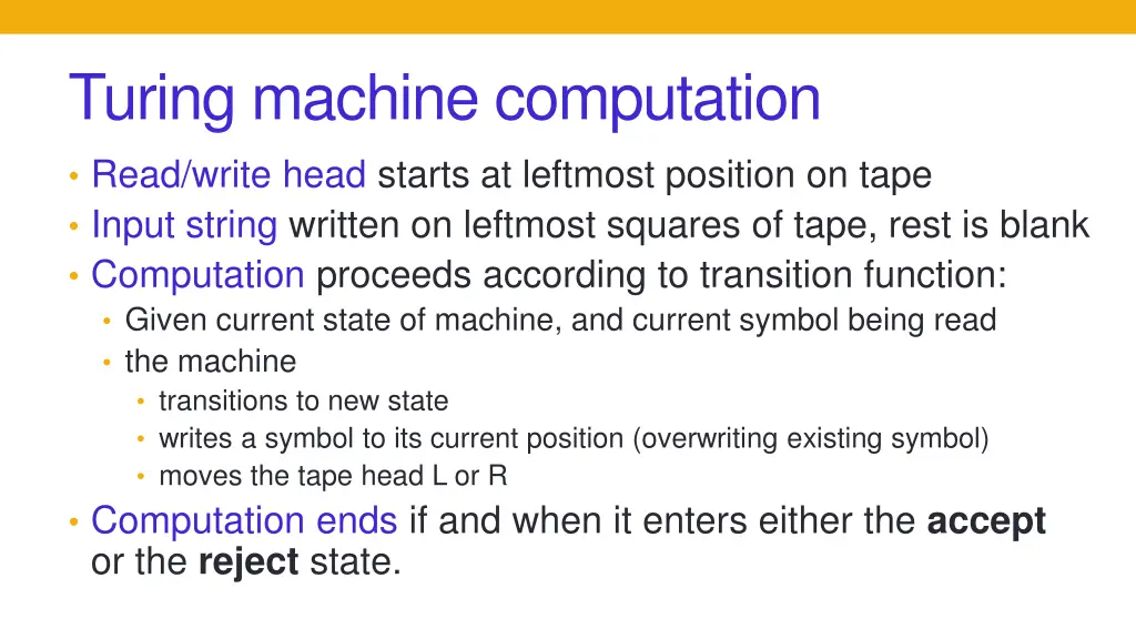 turing machine computation