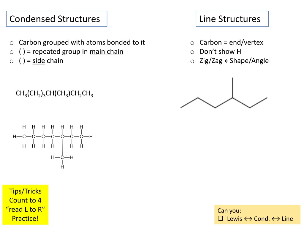 condensed structures