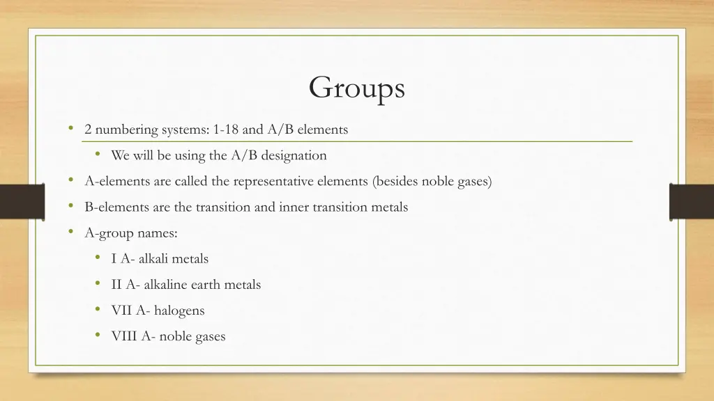 groups