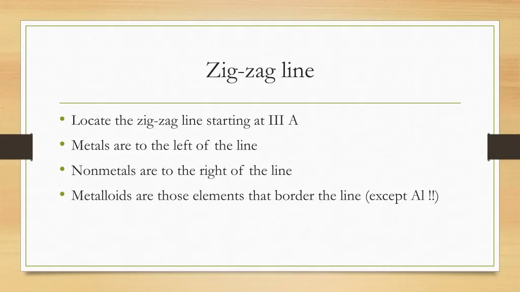 zig zag line